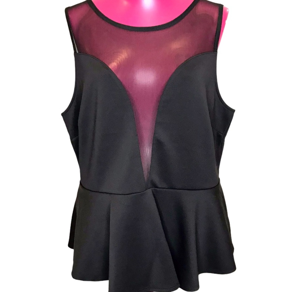 ‘Forever 21 Plus Peplum Top sz 2X’🖤